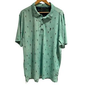 William Murray Golf I See Horses Polo Mint‎ Green Size XL